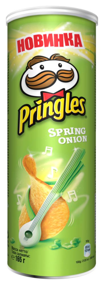 Картофельные чипсы Pringles зеленый лук 165 г 98₽