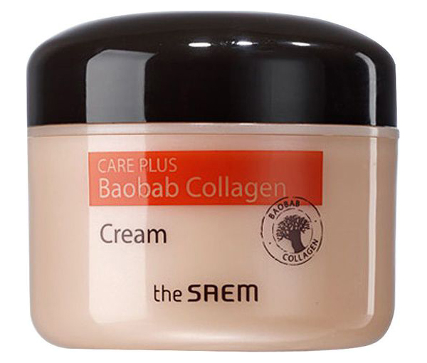 Купить Крем для лица The Saem Care Plus Baobab Collagen Cream коллагеновый с баобабом, 100 мл