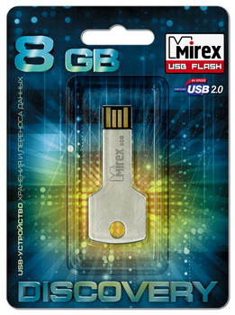 Флешка MIREX Corner Key 8ГБ Silver (13600-DVRCOK08)