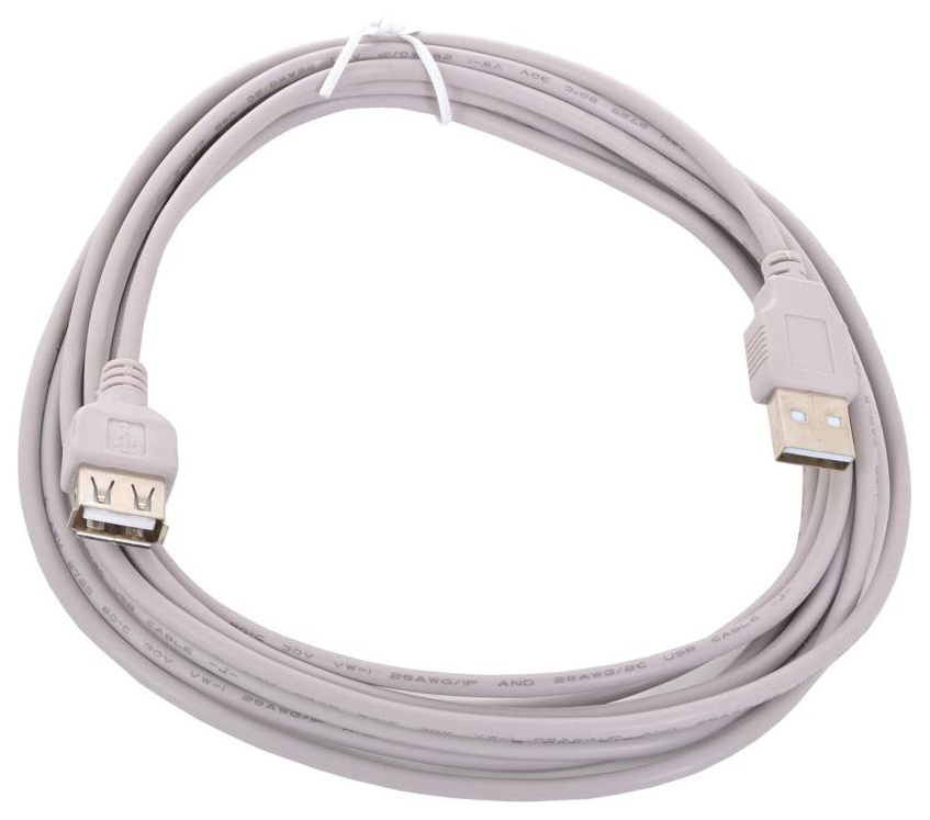 фото Кабель gembird usb a-usb a, f-f 3м white (cc-usb2-amaf-10)