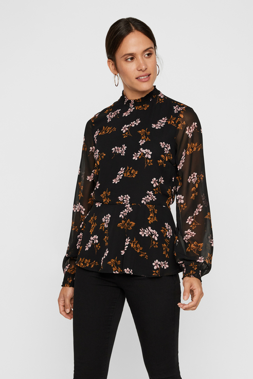 

Блуза женская Vero Moda 10227270 черная S, 10227270