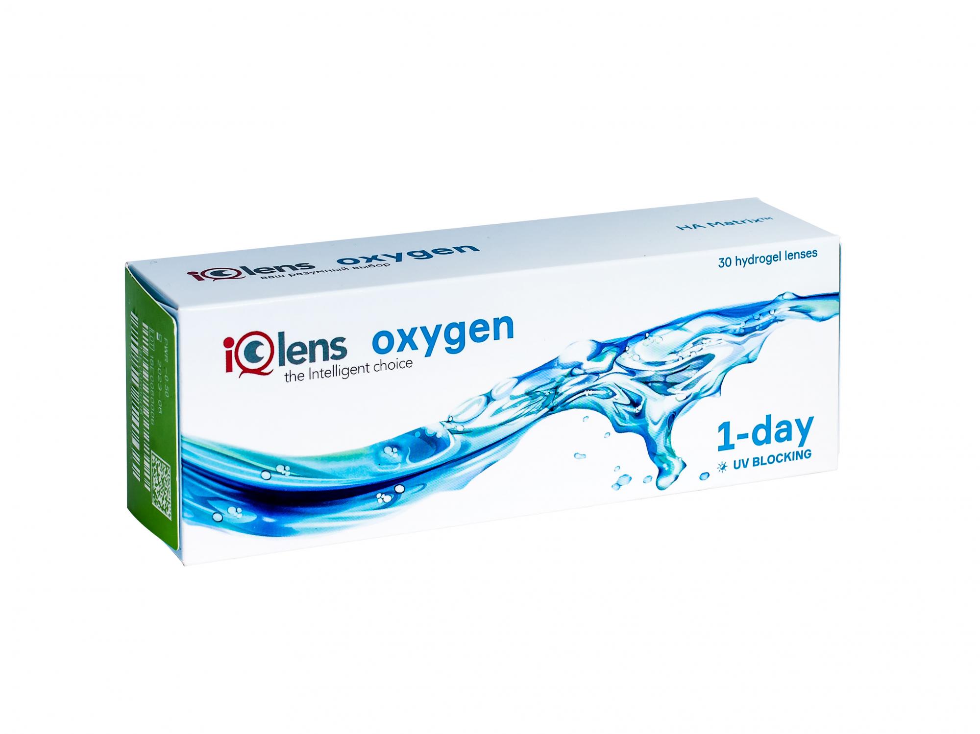 Купить Контактные линзы IQlens Oxygen 6 линз R 8.6 -04, 00