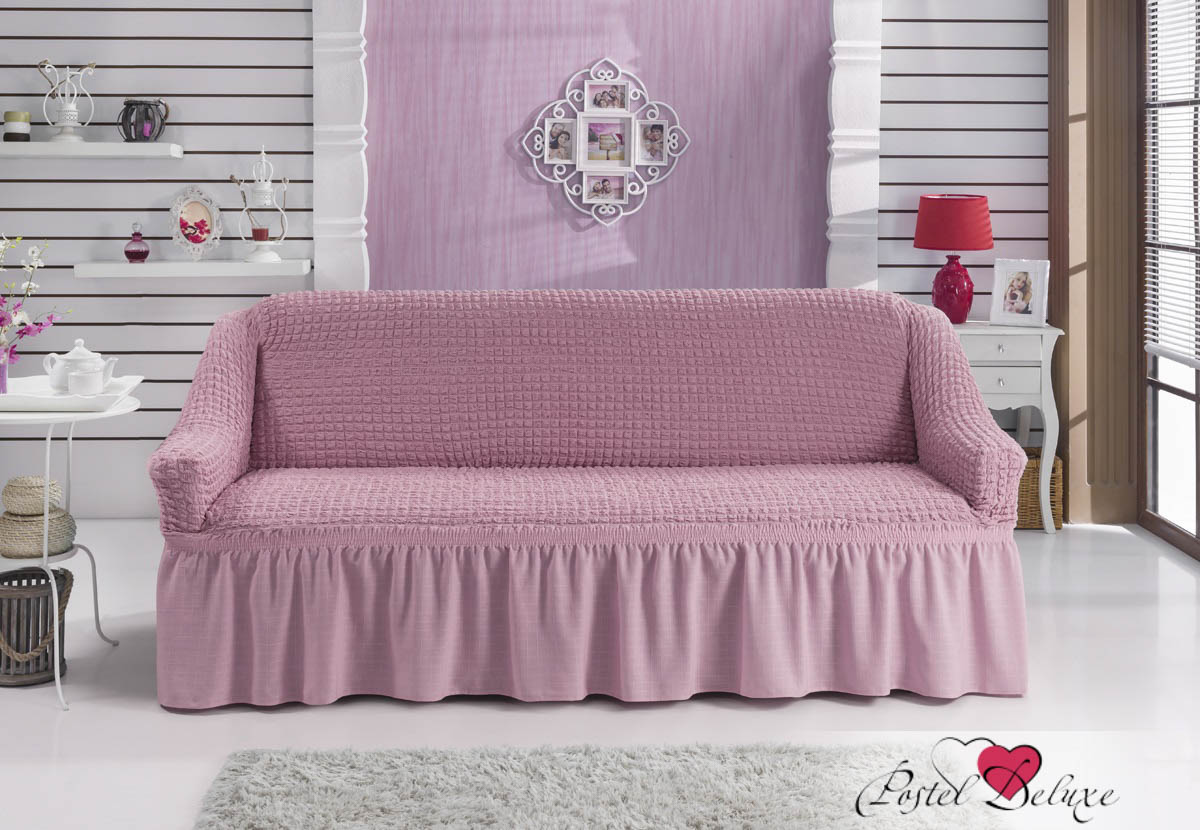 фото Чехол для дивана bulsan цвет: светло-розовый
