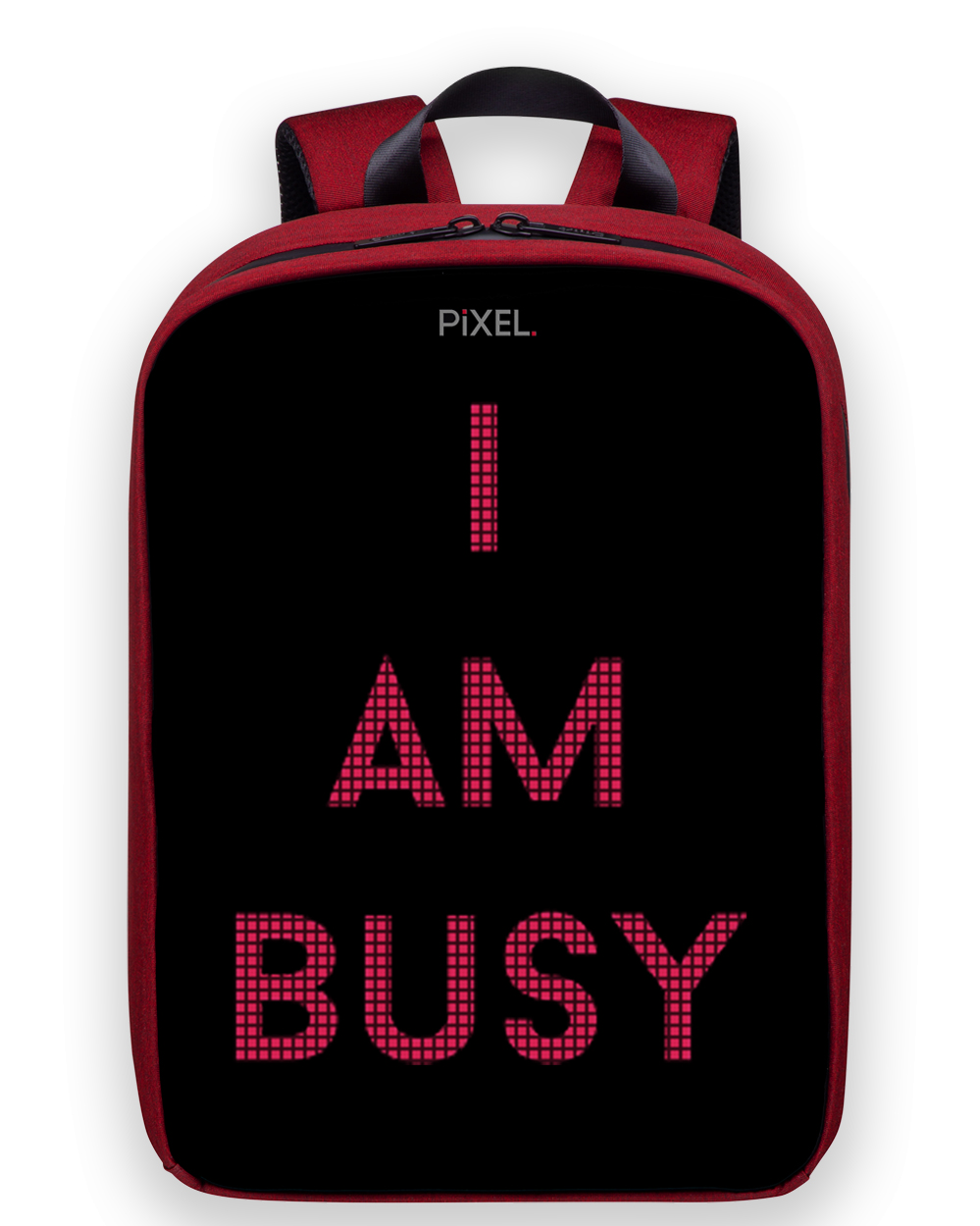 Рюкзак с Led-экраном Pixel Plus - Red Line (бордовый)