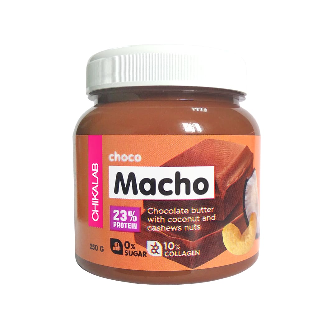 фото Шоколадная паста chikalab choco macho 250 г coconut/cashew