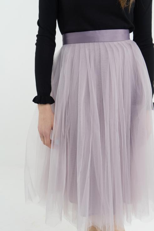 фото Юбка женская t-skirt 15ss-02-0001-bs фиолетовая 44 ru