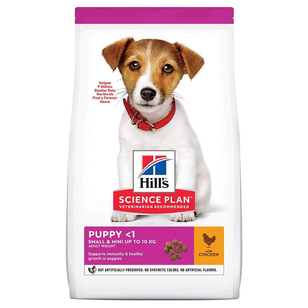 Сухой корм для щенков Hill's Science Plan Puppy Small & Mini, курица, 0,3кг