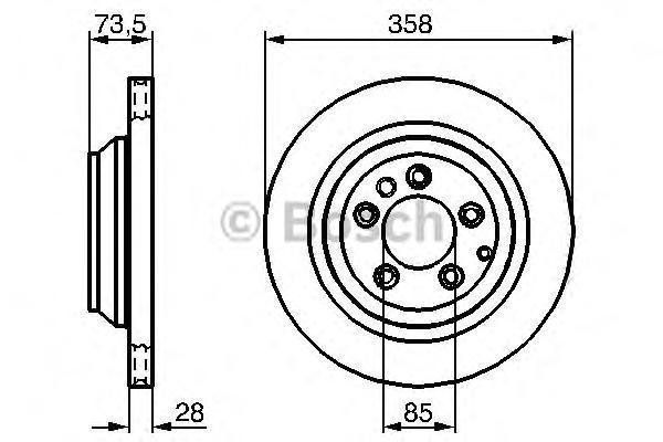 фото Тормозной диск bosch 0986479259