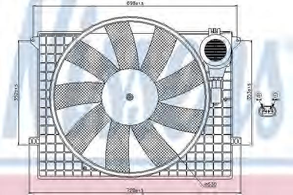 

Вентилятор радиатора Nissens 85401