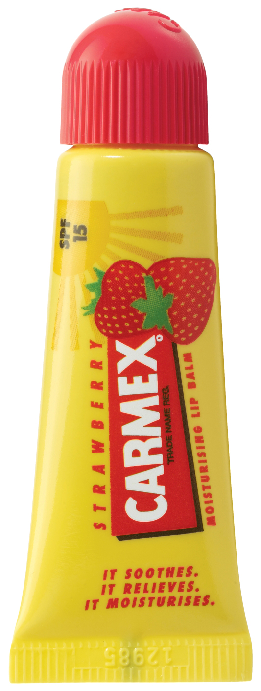 фото Бальзам для губ carmex moisturising lip balm spf 15 strawberry 10 г