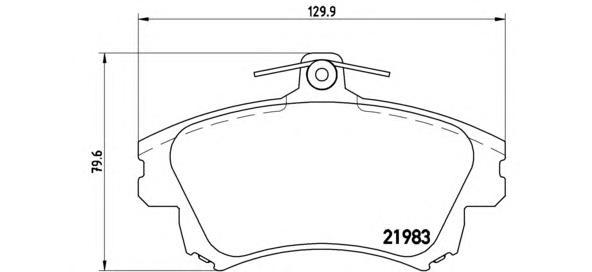 

Комплект тормозных колодок Brembo P86017