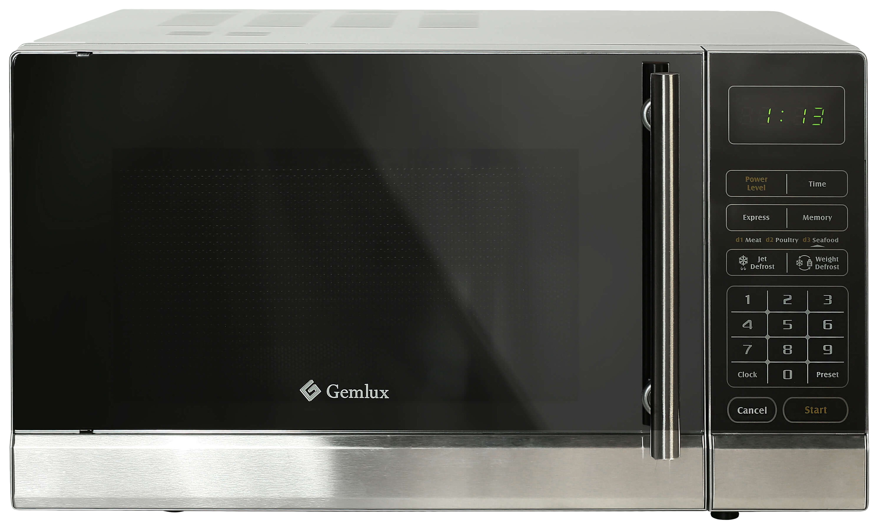 

Микроволновая печь соло Gemlux GL-MW90N25 silver/black, GL-MW90N25