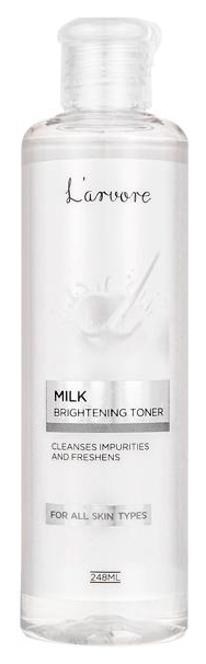 фото Тонер для лица l’arvore milk brightening toner 248 мл l'arvore