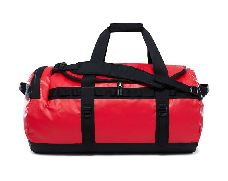 фото Туристический баул the north face base camp duffel m 69 л красный