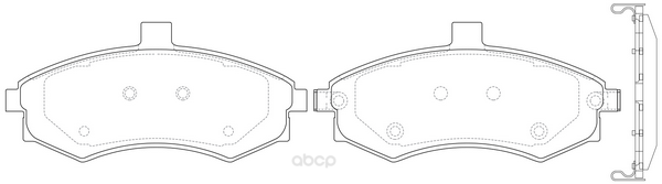 Комплект тормозных колодок FIT FP0941