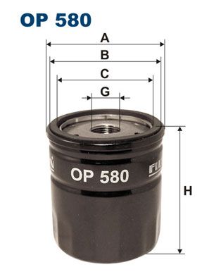 фото Фильтр масляный filtron op580