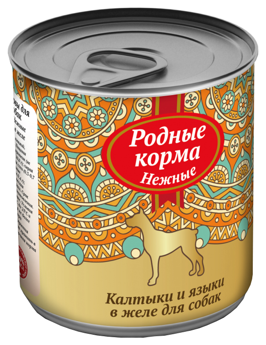 

Консервы для собак Родные корма Нежные, калтыки и языки, 240г, мясо, 240 г