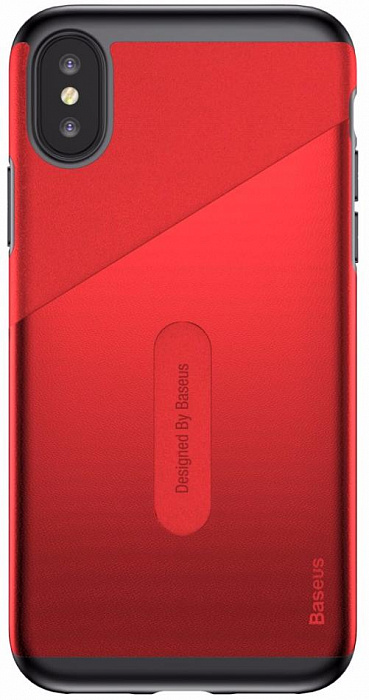

Чехол Baseus Card Pocket Case (WIAPIPHX-KA09) для Apple iPhone X (Red)