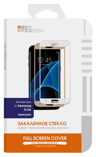 

Защитное стекло InterStep для Samsung Galaxy S10E Black