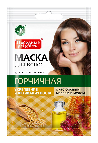 

Маска для волос ФИТОКосметик Горчичная 30 мл