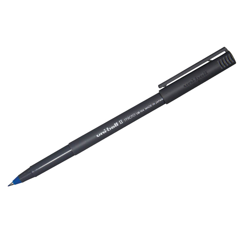фото Ручка-роллер "ub-104" 0,5 синяя uni mitsubishi pencil