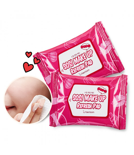 

Пады для снятия макияжа SOS MAKE UP REFRESH PAD 55гр/30шт