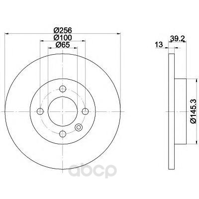 

Тормозной диск HELLA PAGID 8DD355101641