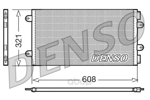 фото Радиатор кондиционера fiat punto 1.2 &16v 99 denso dcn09104