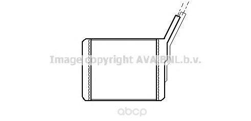 фото Радиатор охлаждения двигателя ava ol6182