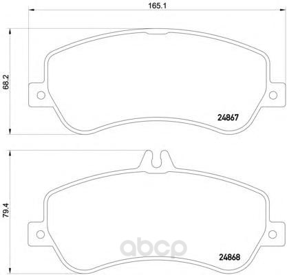 фото Колодки тормозные дисковые передние mercedes-benz glk-class 08- textar 2486701