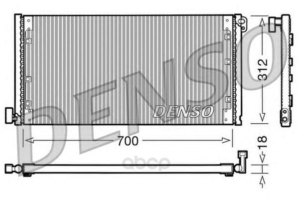 фото Радиатор охлаждения двигателя denso dcn12001