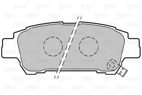 

Тормозные колодки Valeo дисковые 301542
