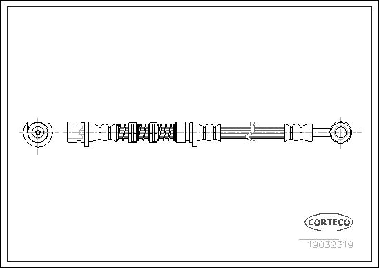 Шланг тормозной системы CORTECO 19032319