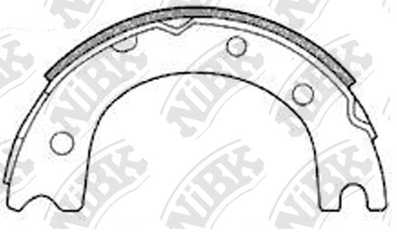 

Тормозные колодки NiBK стояночного тормоза FN2257