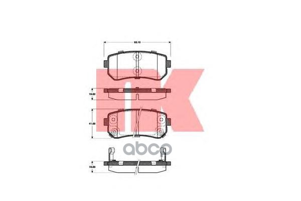 

Тормозные колодки Nk 223521