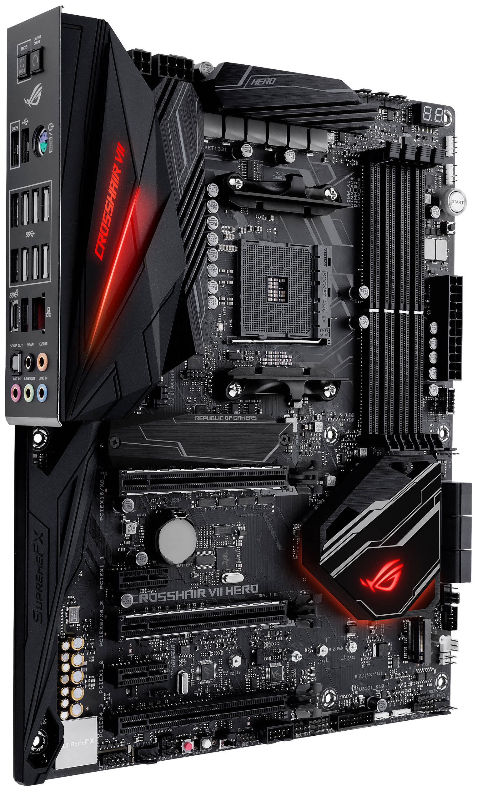 

Материнская плата ASUS ROG Crosshair VII Hero, ROG Crosshair VII Hero
