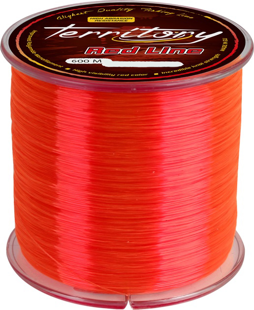 

Леска монофильная Mikado Territory Line 0,24 мм, 600 м, 7,5 кг, red, Territory Line