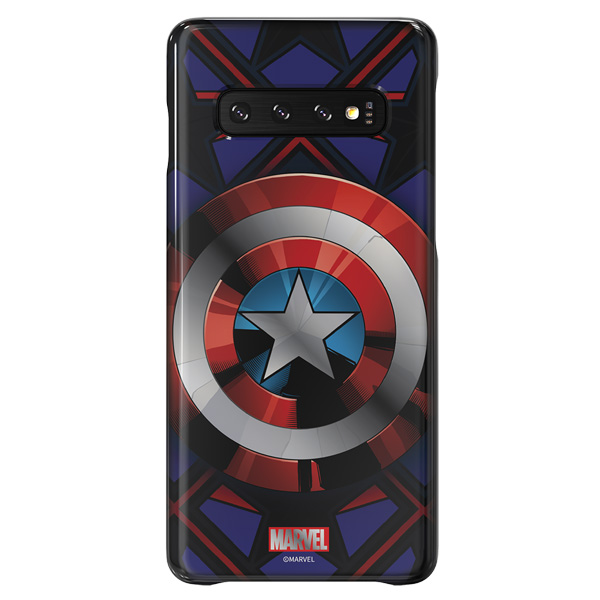 фото Чехол samsung для s10 captain america blue/red/white