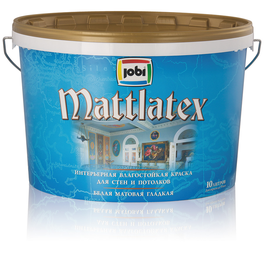 Краска Jobi Mattlatex, белый, 2,5 л