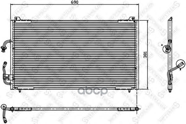 фото Радиатор кондиционера stellox 1045216sx