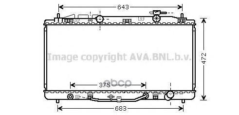 фото Радиатор охлаждения ava quality cooling to2473