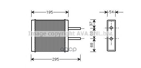 

Радиатор отопителя AVA QUALITY COOLING KA6047