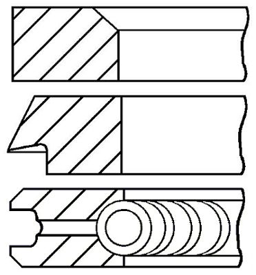 

Комплект поршневых колец GOETZE ENGINE 08-436800-00