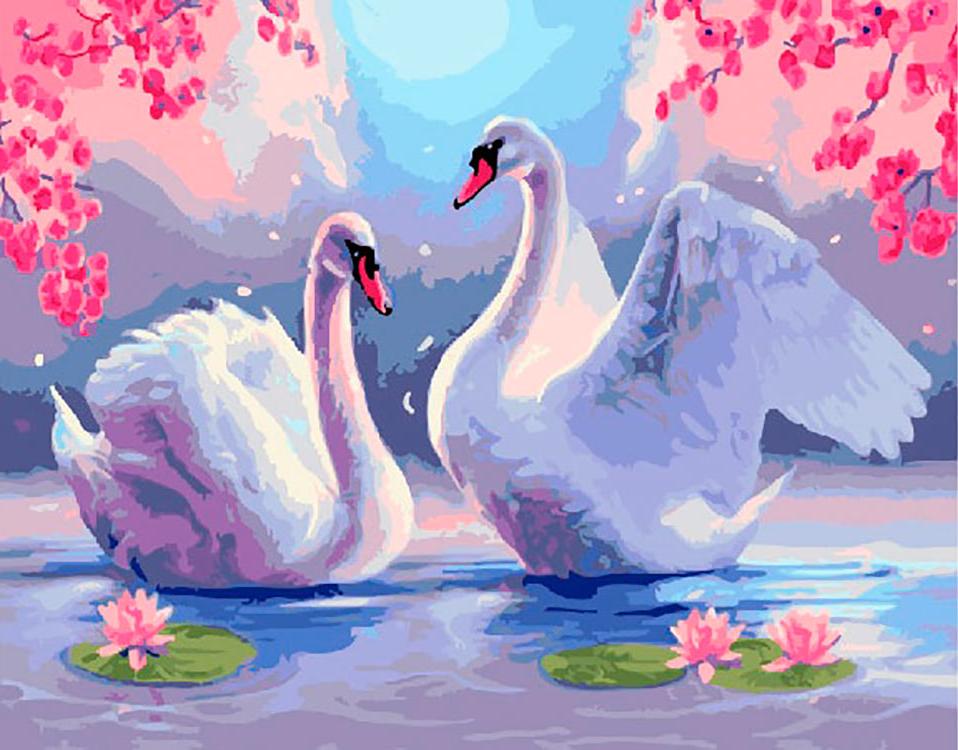 

Картина по номерам Paintboy Лебединая верность, 40x50 см, Лебединая верность