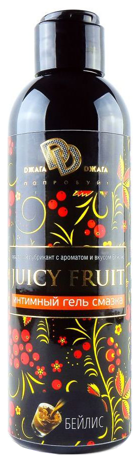Купить Juicy Fruit с ароматом бейлис, Гель-смазка Джага-Джага Juicy Fruit на водной основе с ароматом бейлис 200 мл