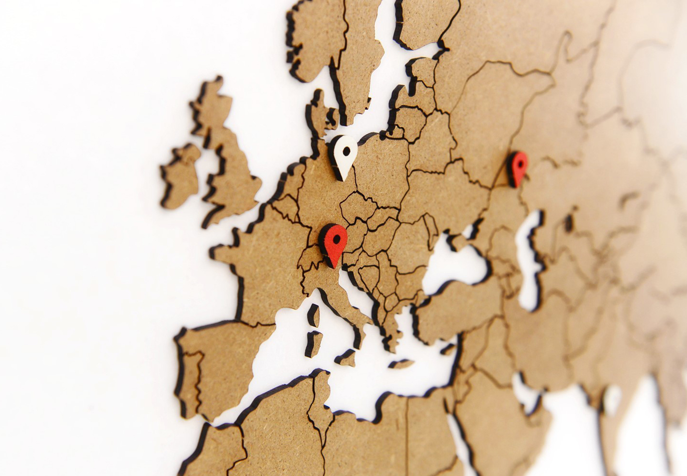 

Деревянная карта мира Mimi World Map True Puzzle Brown 100 x 60 cm