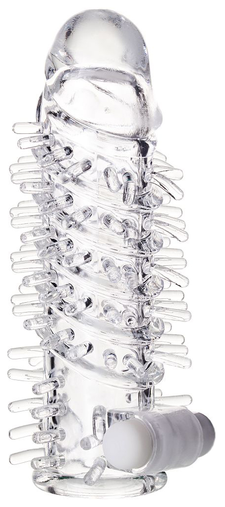 Насадка A-Toys с вибропулей и шипами 13,4 см