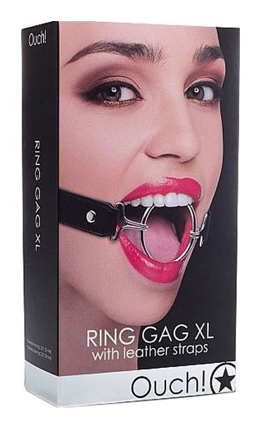 фото Расширяющий кляп shots media ring gag xl с черными ремешками shots media bv