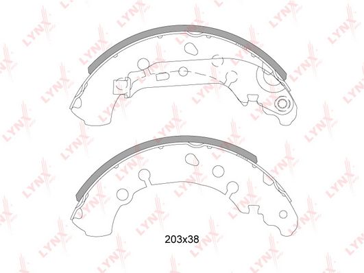 

Комплект тормозных колодок LYNXauto BS-7527