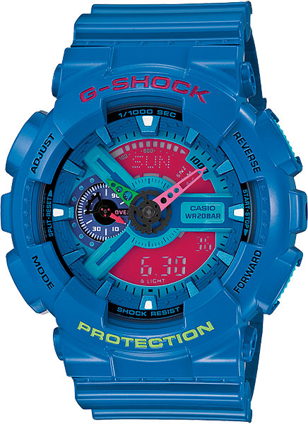 фото Японские наручные часы casio g-shock ga-110hc-2a с хронографом